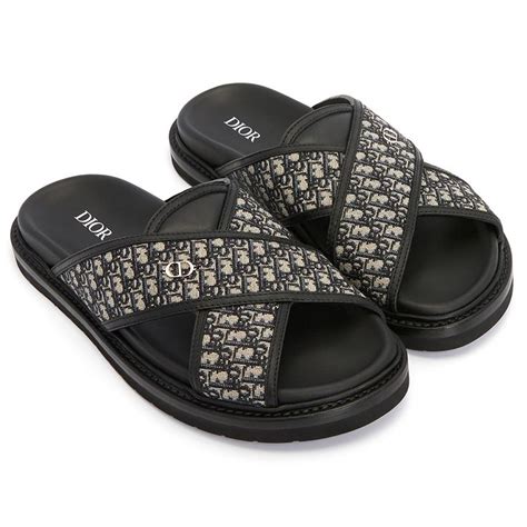 christian dior slides men|Christian Dior sandals with strap.